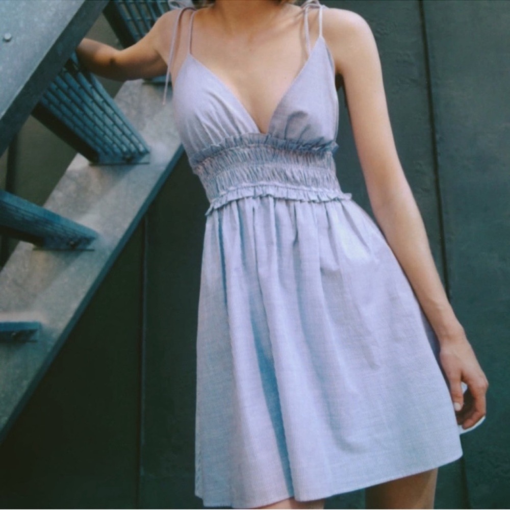 Zara Pinstripe Mini Dress